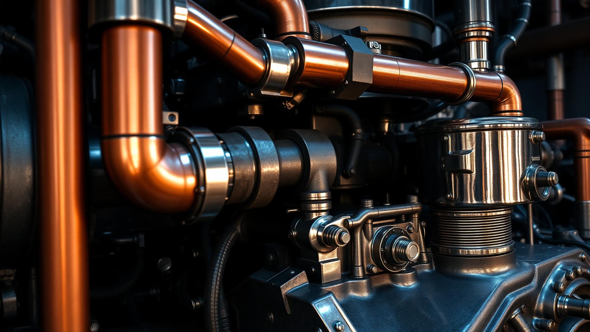Heavy-duty engine detail